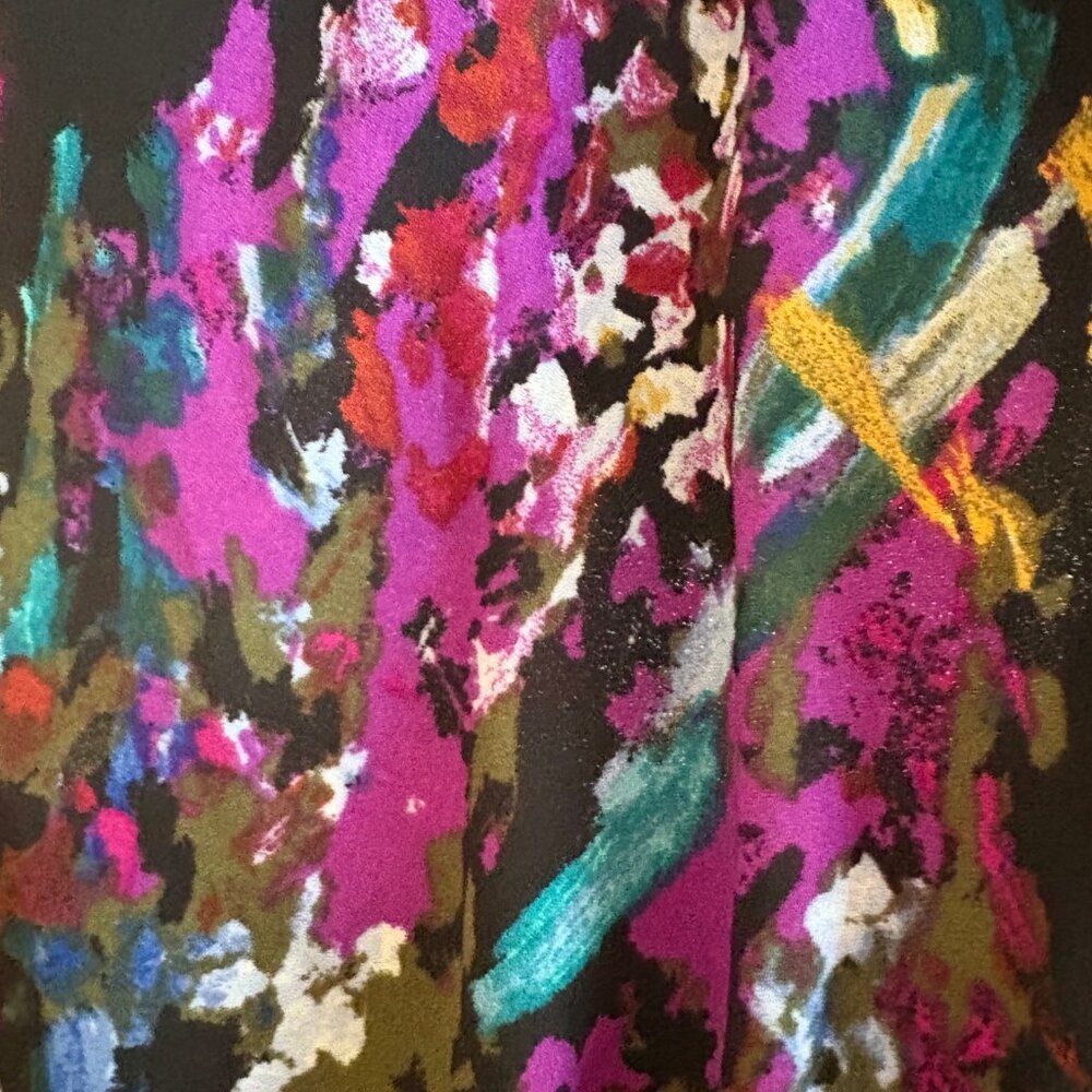 Investments II semi sheer blouse with beautiful pattern - Picture 2 of 4